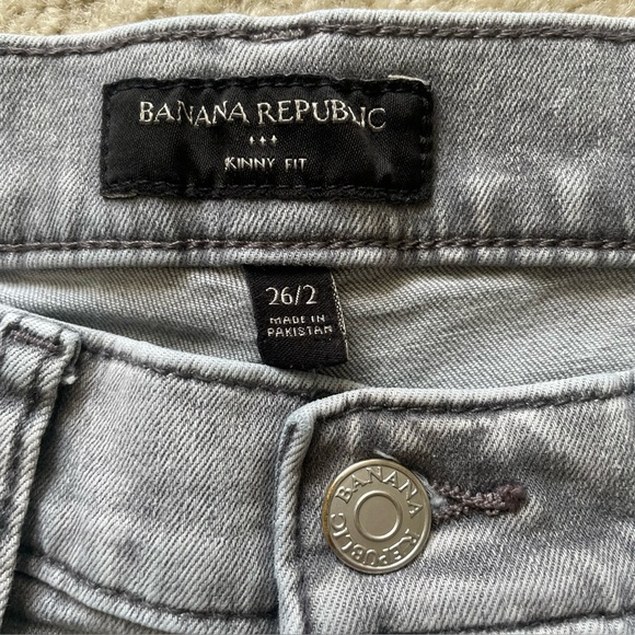 Banana Republic Gray Skinny Fit Jeans Size 26/2 - Picture 3 of 7